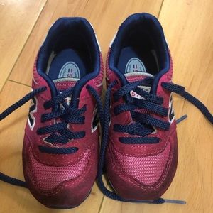 Pink and blue New Balance